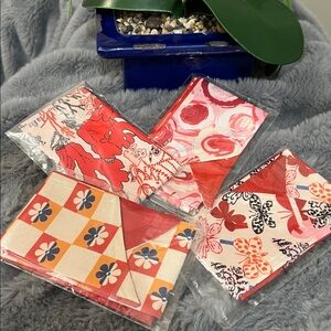 Handbag / Hair Scarfs in Pink/Red Colors - pack of 4 NWT ❤️